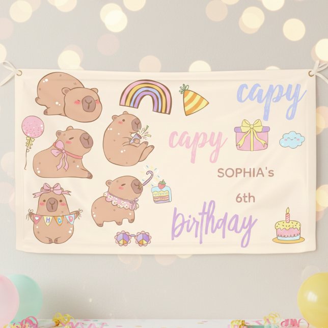 Capy capy birthday banner (Creator Uploaded)