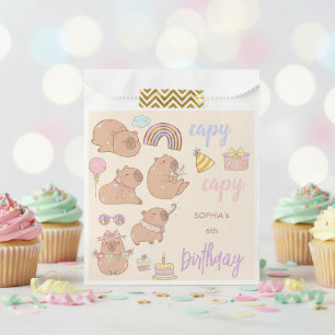 Capy capy birthday  favor bag