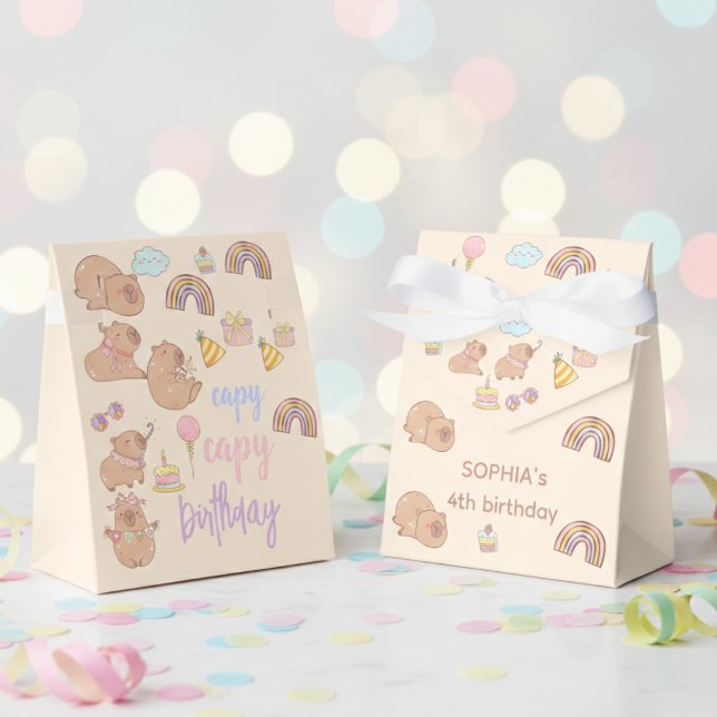 Capy capy birthday favor boxes (Creator Uploaded)