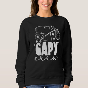 Capy Crew Animal Capybaras  Rodent Capybara Sweatshirt