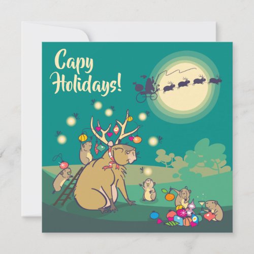 Capy Holidays Holiday Card