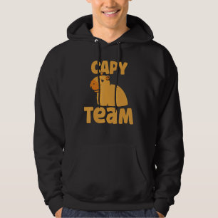 Capy Team Capybara Rodent Capybaras Animal Hoodie