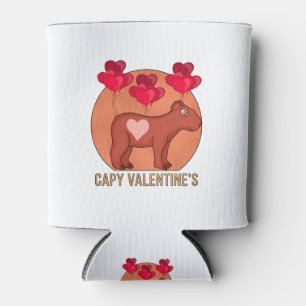 Capy Valentine's Can Cooler