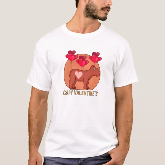 Capy Valentine's T-Shirt (Front)