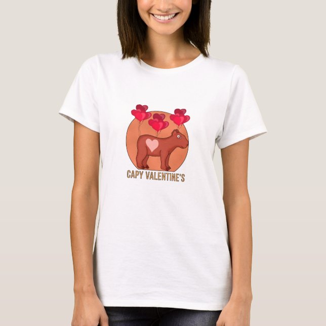 Capy Valentine's T-Shirt (Front)