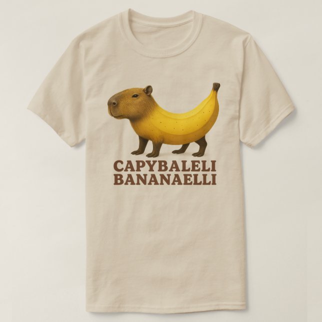 Capybaleli Bananaelli – Italian Brainrot Banana Ca T-Shirt (Design Front)