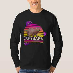Capybara 80s retro vibe man women  capybara T-Shirt