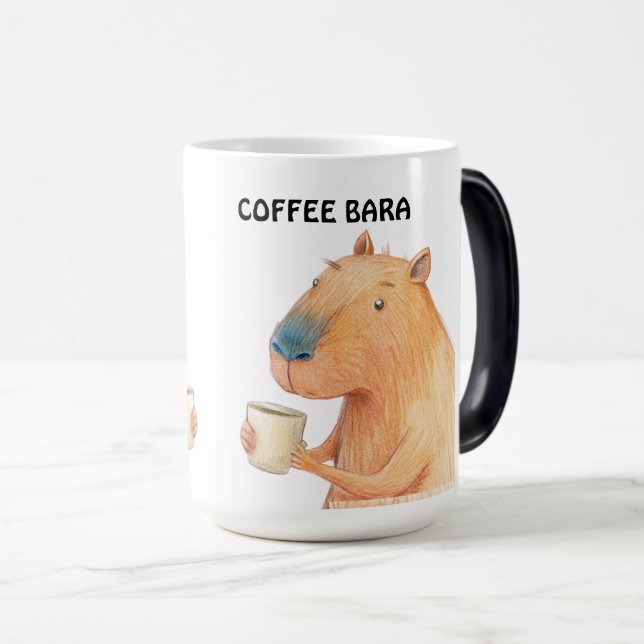 CAPYBARA AND COFFEE LOVERS MUG (Front Right)