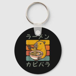 Capybara Anime Graphic Ramen Kawaii Japanese Vinta Keychain