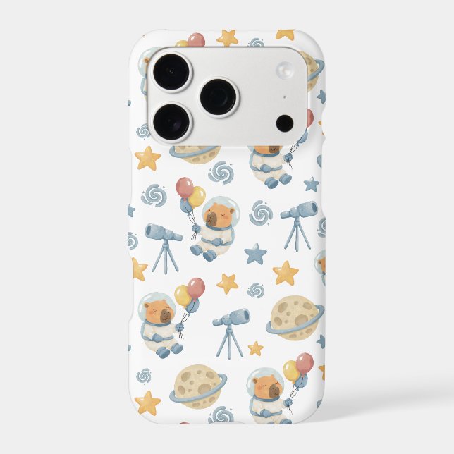 Capybara Astronaut Pattern  Iphone Case (Back)