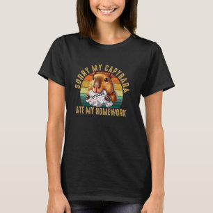 Capybara ate my homework, capybara T-Shirt