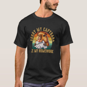 Capybara ate my homework, capybara T-Shirt