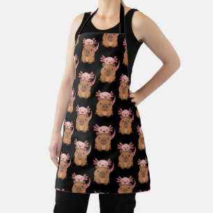 Capybara Axolotl Kawaii Animal Lover Zoo Day Apron