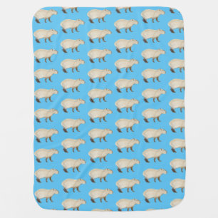 Capybara Baby Blanket