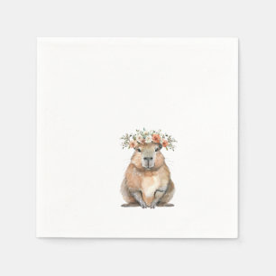 Capybara Baby Shower • Oh Baby Wildflower Napkins