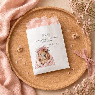 Capybara Baby Shower • Wildflower  Favor Bag