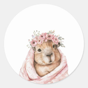 Capybara Baby Shower • Wildflower Sticker