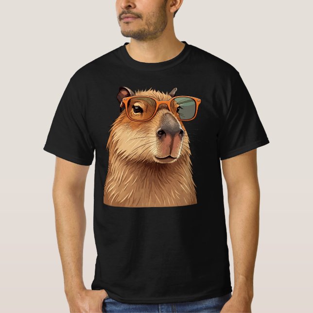 Capybara Baby T-Shirt Baby Bodysuit (Front)