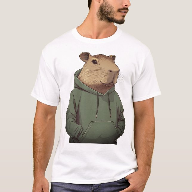 Capybara Baby T-Shirt Baby Bodysuit (Front)