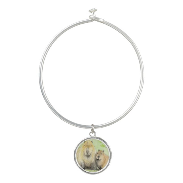 Capybara Bangle Bracelet (Front)