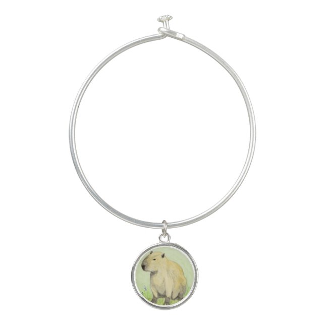 Capybara Bangle Bracelet (Front)