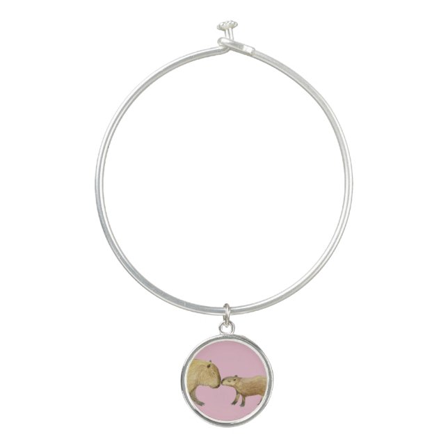 Capybara Bangle Bracelet (Front)