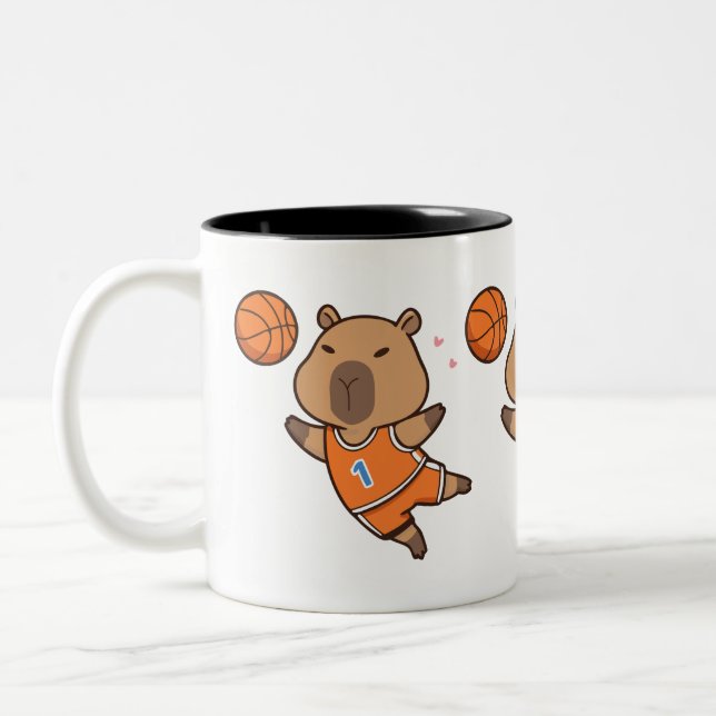 Capybara Basketball Mug | Funny Sports Lover  (Left)