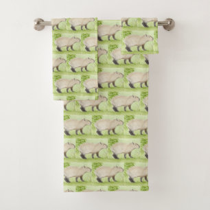 Capybara Bath Towel Set