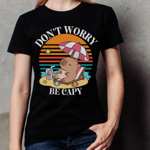 Capybara beach Summer family Vacation T-Shirt