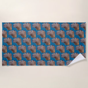 Capybara Beach Towel