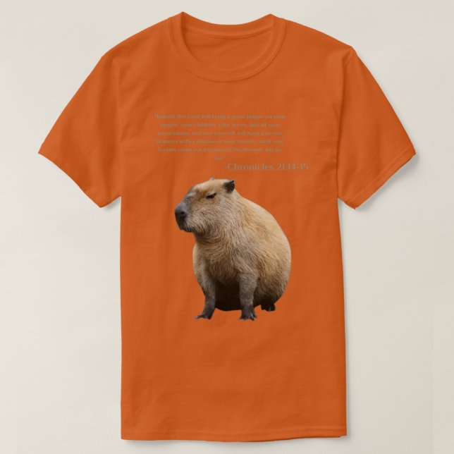 Capybara Bible Verses T-Shirt (Design Front)