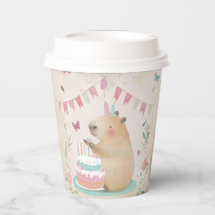 Capybara Birthday Bash Party Decor Paper Cups