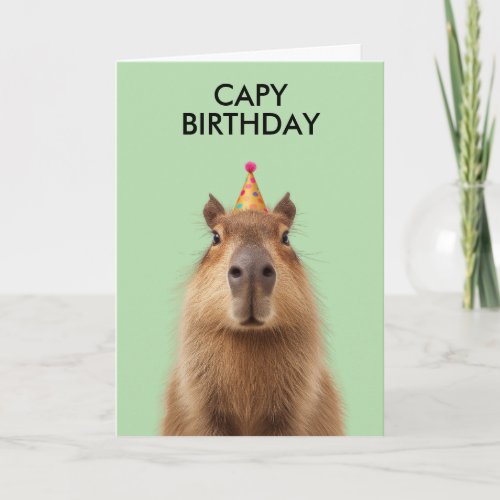 Capybara Birthday Celebration
