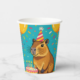 Capybara Birthday Party Supply Paper cup