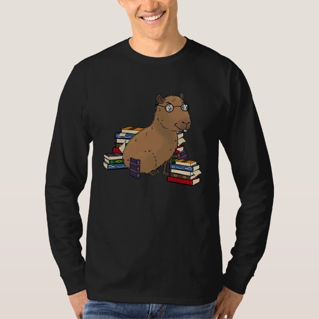 Capybara Books T-Shirt (Front)
