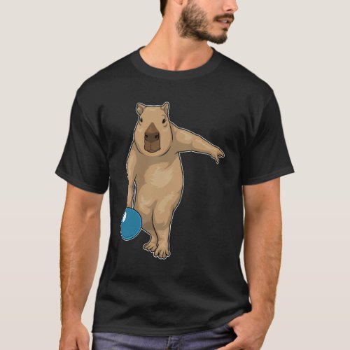 Capybara Bowling Bowling ball T_Shirt