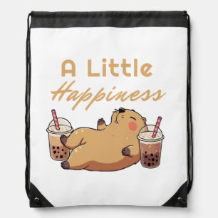 Capybara Bubble Tea Cute Tote Bag