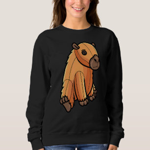 Capybara Capibara Rodent Stuffed Animal Design Sweatshirt