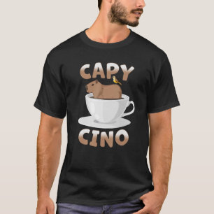 Capybara Cappuccino Cute Capy Cino Cup Coffee Mu T-Shirt