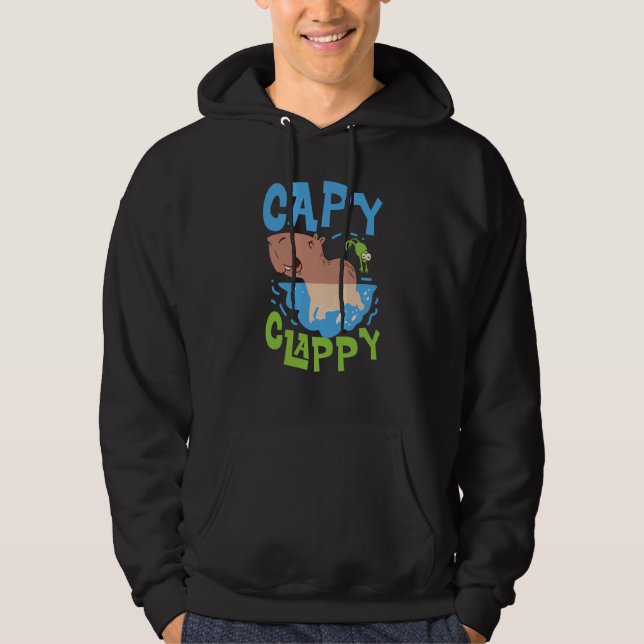 Capybara Capy Clappy Hoodie (Front)