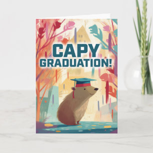 Capybara "Capy" Graduation Greeting Card