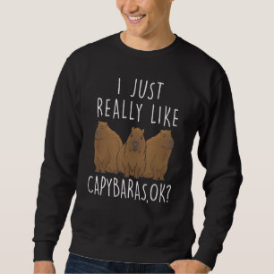 Capybara Capybara  Capybara Sweatshirt