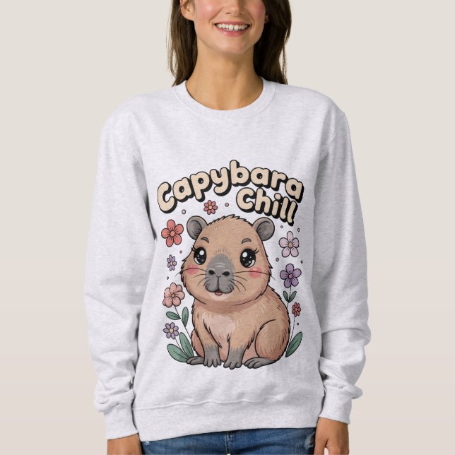 Capybara Chill Sweatshirt (Front)