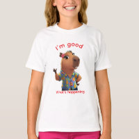 Capybara Chill Vibes Tropical Summer White T-Shirt