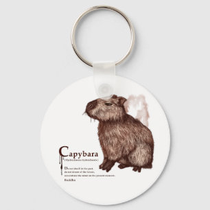 capybara - chocolate keychain