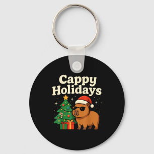 Capybara Christmas Shirt, Funny Capy Holidays Keychain
