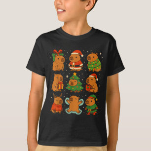 Capybara Christmas Shirt, Funny Capy Holidays  T-Shirt