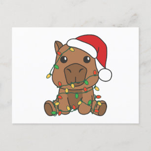 Capybara Christmas Winter Animals Holiday