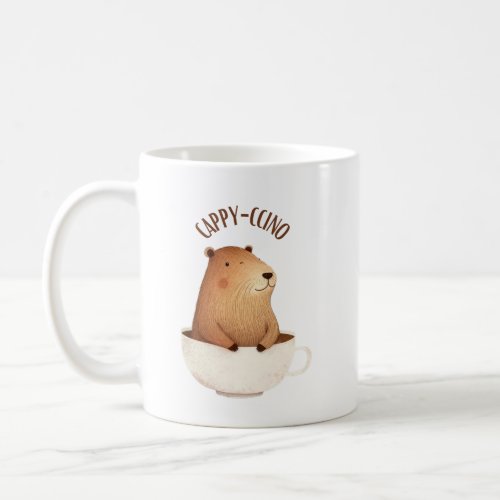  Capybara coffee mug Cappyccino Coffee Mug