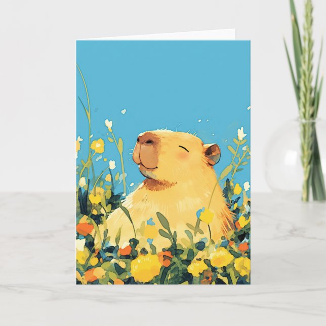 Capybara Comfort Card (Front)